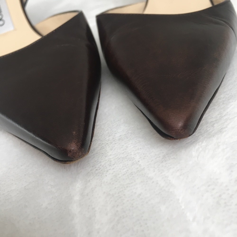 ❌SOLD❌ Jimmy Choo Brown slingback heels - Picture 7 of 8